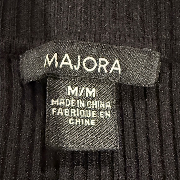 Black Ribbed Knit Sweater - Picture 12 of 13